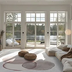 Tappeto Wilton - Layon (grigio/rosa)