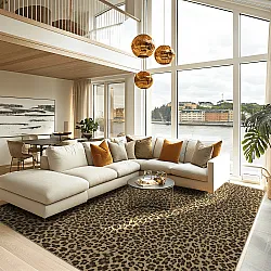 Tappeto Wilton - Leopard (marrone)