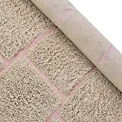 Tappeto A Pelo Lungo - Lindley Natural Cotton Shaggy (beige/rosa)