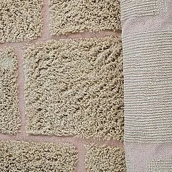 Tappeto A Pelo Lungo - Lindley Natural Cotton Shaggy (beige/rosa)