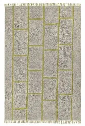 Tappeto A Pelo Lungo - Lindley Natural Cotton Shaggy (grigio/verde)