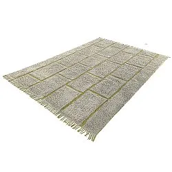 Tappeto A Pelo Lungo - Lindley Natural Cotton Shaggy (grigio/verde)