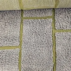 Tappeto A Pelo Lungo - Lindley Natural Cotton Shaggy (grigio/verde)