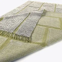 Tappeto A Pelo Lungo - Lindley Natural Cotton Shaggy (grigio/verde)