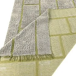 Tappeto A Pelo Lungo - Lindley Natural Cotton Shaggy (grigio/verde)