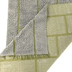 Tappeto A Pelo Lungo - Lindley Natural Cotton Shaggy (grigio/verde)