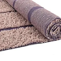 Tappeto A Pelo Lungo - Lindley Natural Cotton Shaggy (rosa/viola)