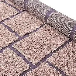 Tappeto A Pelo Lungo - Lindley Natural Cotton Shaggy (rosa/viola)