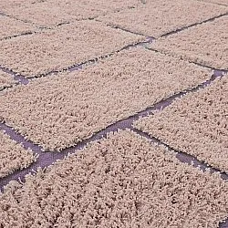 Tappeto A Pelo Lungo - Lindley Natural Cotton Shaggy (rosa/viola)