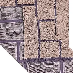 Tappeto A Pelo Lungo - Lindley Natural Cotton Shaggy (rosa/viola)