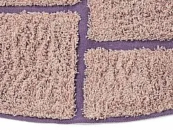Tappeti rotondi - Lindley Natural Cotton Shaggy (rosa/viola)