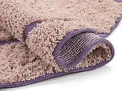 Tappeti rotondi - Lindley Natural Cotton Shaggy (rosa/viola)