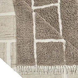 Tappeto A Pelo Lungo - Lindley Natural Cotton Shaggy (tortora/grigio)