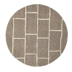 Tappeti rotondi - Lindley Natural Cotton Shaggy (tortora/grigio)