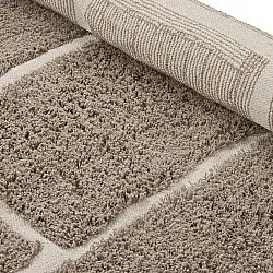 Tappeti rotondi - Lindley Natural Cotton Shaggy (tortora/grigio)