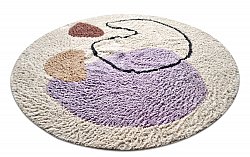Tappeti rotondi - Londa Natural Cotton Shaggy (multi)