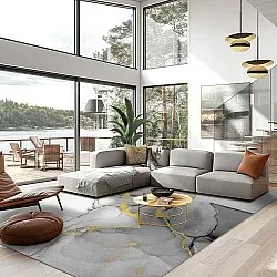 Tappeto Wilton - Manilva (grigio/bianco/oro)