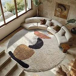 Tappeti rotondi - Mantona Natural Cotton Shaggy (multi)
