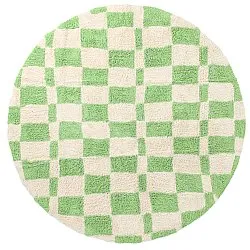 Tappeto rotondo - Maranello Natural Cotton Shaggy (verde)