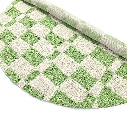 Tappeto rotondo - Maranello Natural Cotton Shaggy (verde)