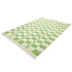 Tappeto A Pelo Lungo - Maranello Natural Cotton Shaggy (verde)