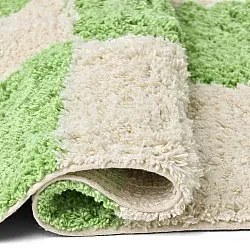 Tappeto A Pelo Lungo - Maranello Natural Cotton Shaggy (verde)