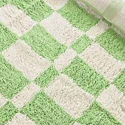 Tappeto A Pelo Lungo - Maranello Natural Cotton Shaggy (verde)