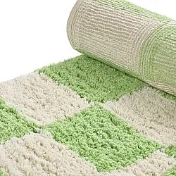 Tappeto A Pelo Lungo - Maranello Natural Cotton Shaggy (verde)