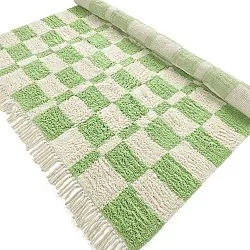 Tappeto A Pelo Lungo - Maranello Natural Cotton Shaggy (verde)
