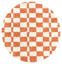 Tappeti rotondi - Maranello Natural Cotton Shaggy (arancia)