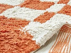Tappeti rotondi - Maranello Natural Cotton Shaggy (arancia)