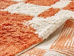 Tappeto A Pelo Lungo - Maranello Natural Cotton Shaggy (arancia)