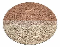 Tappeti rotondi - Mareto Natural Cotton Shaggy (marrone)
