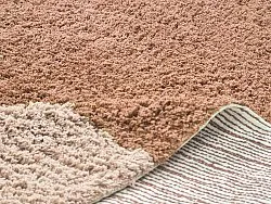 Tappeti rotondi - Mareto Natural Cotton Shaggy (marrone)