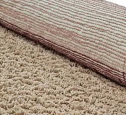 Tappeti rotondi - Mareto Natural Cotton Shaggy (marrone)