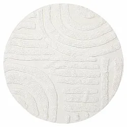 Tappeti rotondi - Margo Natural Cotton Shaggy (offwhite)