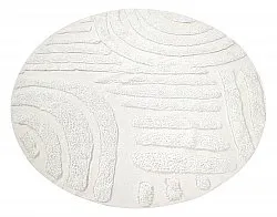 Tappeti rotondi - Mavis Natural Cotton Shaggy (offwhite)
