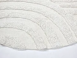 Tappeti rotondi - Mavis Natural Cotton Shaggy (offwhite)
