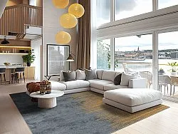 Tappeto Wilton - Mileto (grigio/oro)