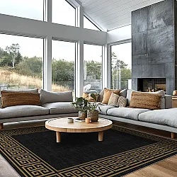 Tappeto Wilton - Myra (nero/oro)