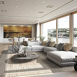 Tappeto Wilton - Mytos (beige/bianco)