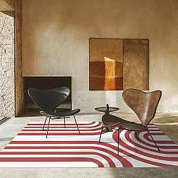 Tappeto Wilton - Obidos (rosso/bianco)