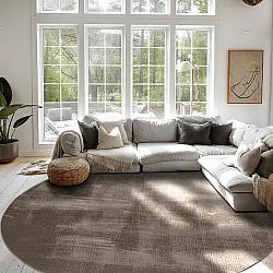 Tappeto rotondo - Olmedo (grigio/beige)