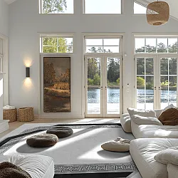 Tappeto Wilton - Olympia (nero/bianco)