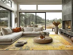 Tappeto Wilton - Palau (oro/beige/blu)