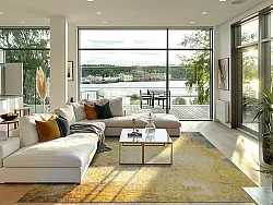 Tappeto Wilton - Palau (oro/beige/blu)