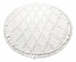 Tappeti rotondi - Pamplona Natural Cotton Shaggy (offwhite)