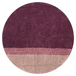 Tappeti rotondi - Pione Natural Cotton Shaggy (rosa)