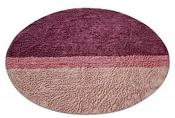 Tappeti rotondi - Pione Natural Cotton Shaggy (rosa)