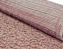 Tappeti rotondi - Pione Natural Cotton Shaggy (rosa)